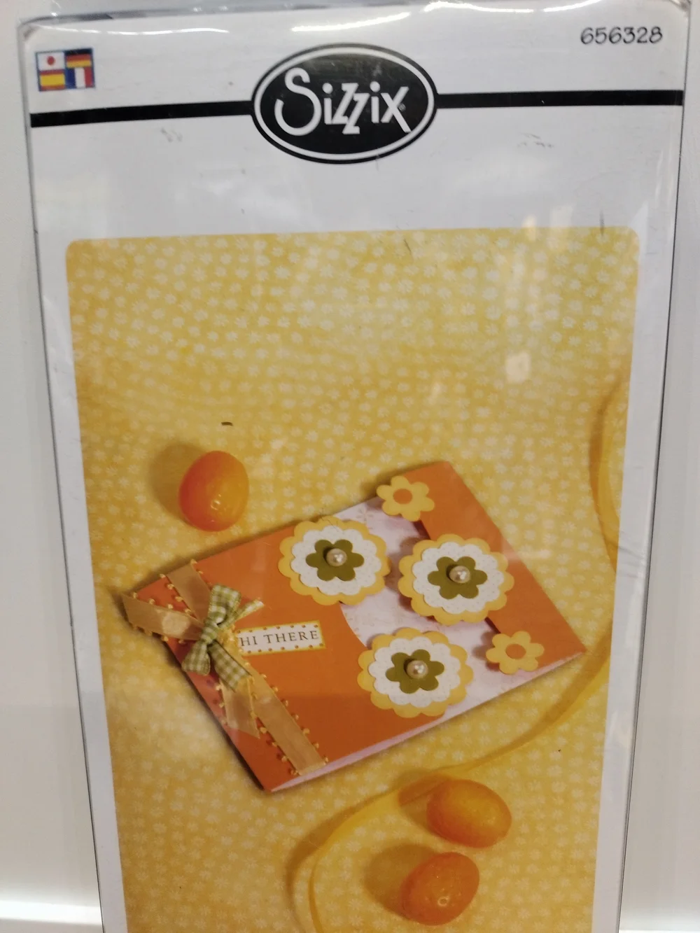 Sizzix Bigz Die Card, A2 Gate Fold W/Flower Silhouette Model 656328 XL 12